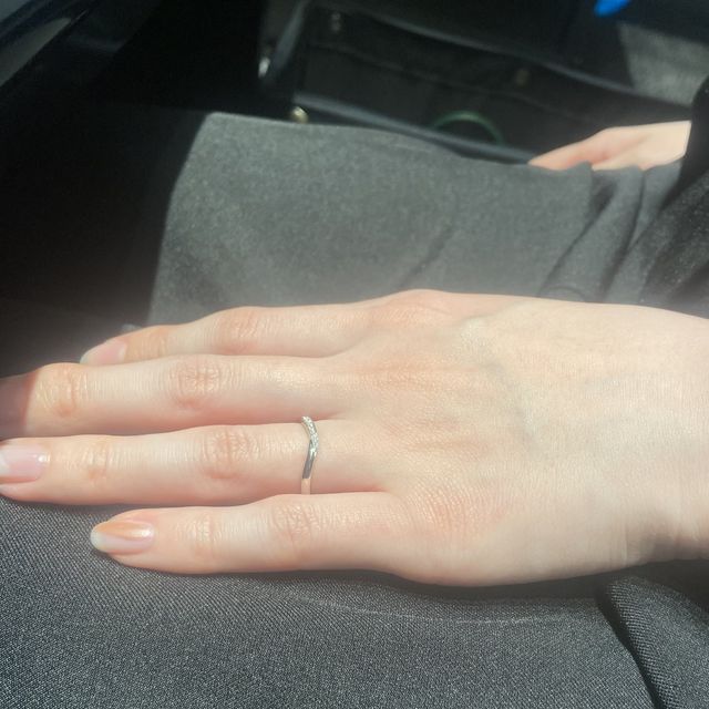 【エクセルコダイヤモンド(EXELCO DIAMOND)の口コミ】 シンプルなものがすきだけど、キラキラしているのも可愛い…と思い…