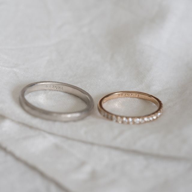 【Cayof(カヨフ)の口コミ】 デイリーユースかつ上品な印象のハーフエタニティに決めました。
試作品は…