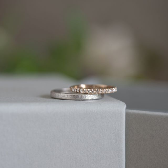 【Cayof(カヨフ)の口コミ】 デイリーユースかつ上品な印象のハーフエタニティに決めました。
試作品は…