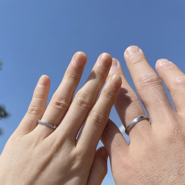 【BRILLIANCE+(ブリリアンスプラス)の口コミ】 クラシカルな雰囲気のある、ミルグレインの指輪に憧れていました。また婚…