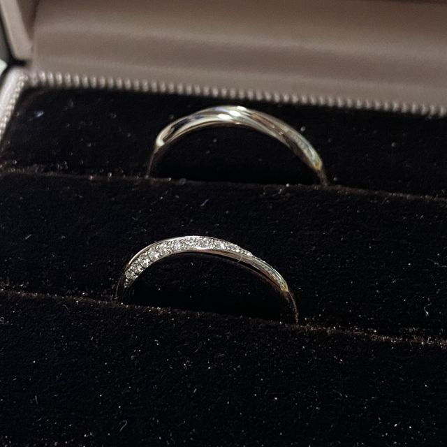 【アイプリモ(I-PRIMO)の口コミ】 シンプルよりはダイヤの輝きが欲しくて一目惚れでした！
女性用、男性用共…