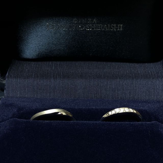 【銀座ダイヤモンドシライシの口コミ】 それぞれの指にあうデザインで決めさせていただきました。
指の形によって…