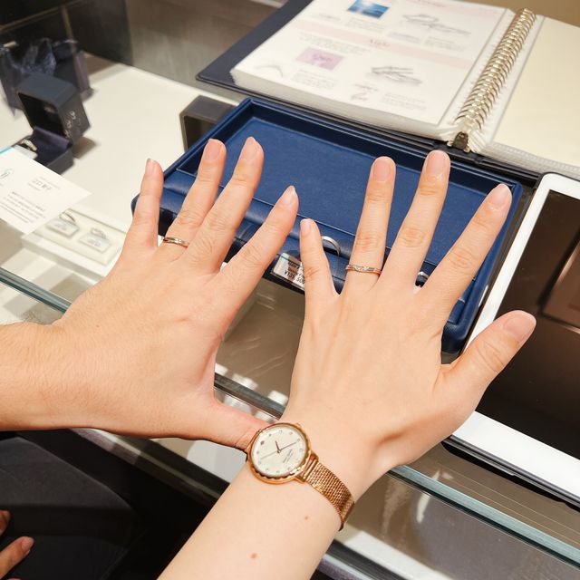 【銀座ダイヤモンドシライシの口コミ】 もともとネットで見ていたものを5個リクエストして、試着させてもらってい…