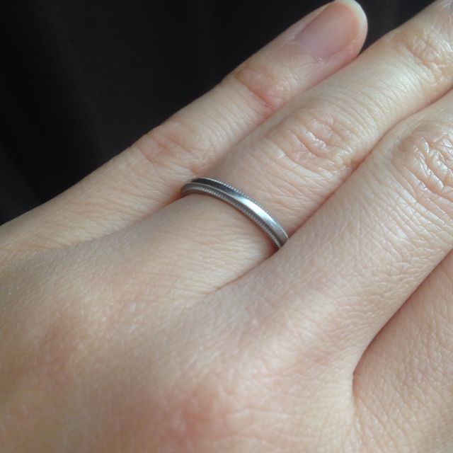 【ティファニー(Tiffany & Co.)の口コミ】 夫婦二人共ティファニーが好きだったので、ティファニーでシンプルなもの…