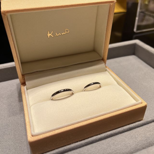 【ケイウノ ブライダル(K.UNO BRIDAL)の口コミ】 毎日指輪をつけていたいと思っていたので、シンプルでつけ心地の良い結婚…