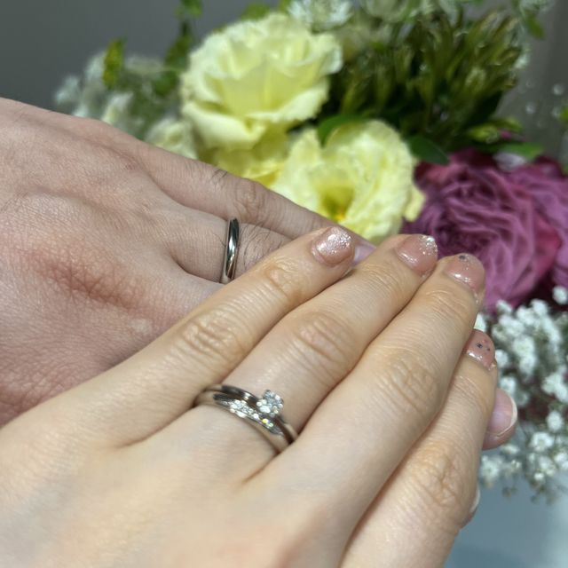 【ケイウノ ブライダル(K.UNO BRIDAL)の口コミ】 イニシャルと十字架を刻みたくてデザイナーのいるケイウノさんにしました…