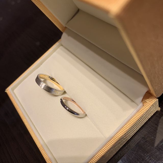 【ケイウノ ブライダル(K.UNO BRIDAL)の口コミ】 つけてみてすごく気に入りました。今まで指輪をつけたことがなかったので…