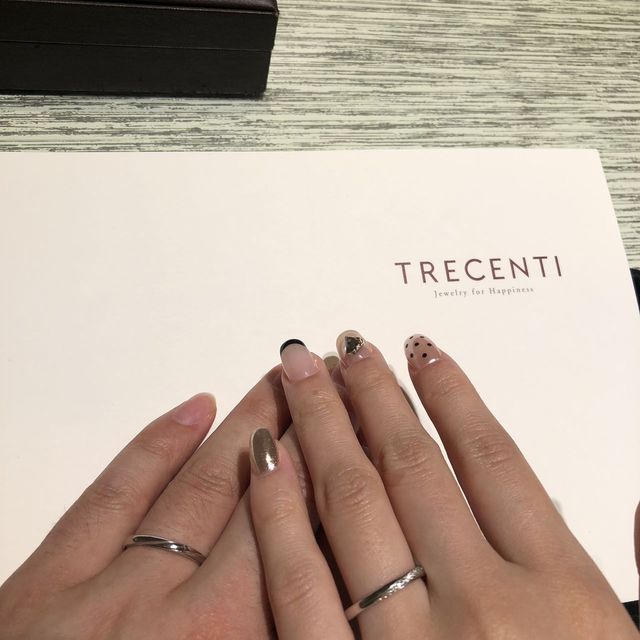 【TRECENTI(トレセンテ)の口コミ】 指輪の種類がとても多くて、自分の好きなデザインを見つけました。この指…