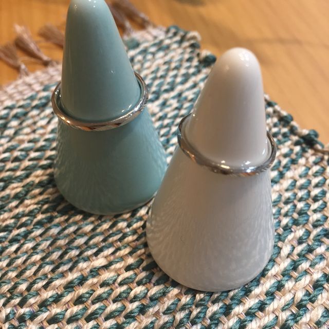 【【閉業】Marie et Marie(マリ・エ・マリ)の口コミ】 本当はダイヤが3つ程真ん中にあしらった捻ったデザインの今時〜！の可愛い…