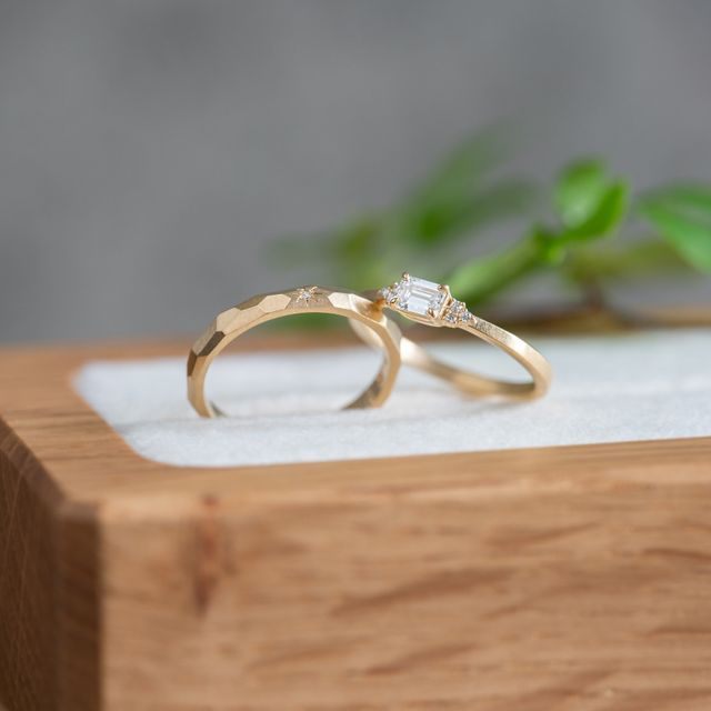 【Cayof(カヨフ)の口コミ】 エメラルドカットのダイヤを求めていたらcayofさんをInstagramで見つけ、…