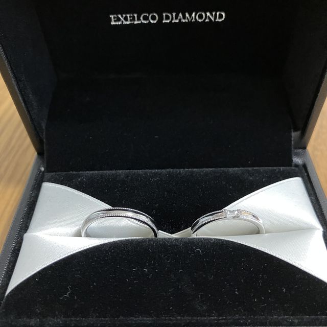 【エクセルコダイヤモンド(EXELCO DIAMOND)の口コミ】 決め手は、ブランド力と店員さんの接客の良さです。デザインは、ほかには…