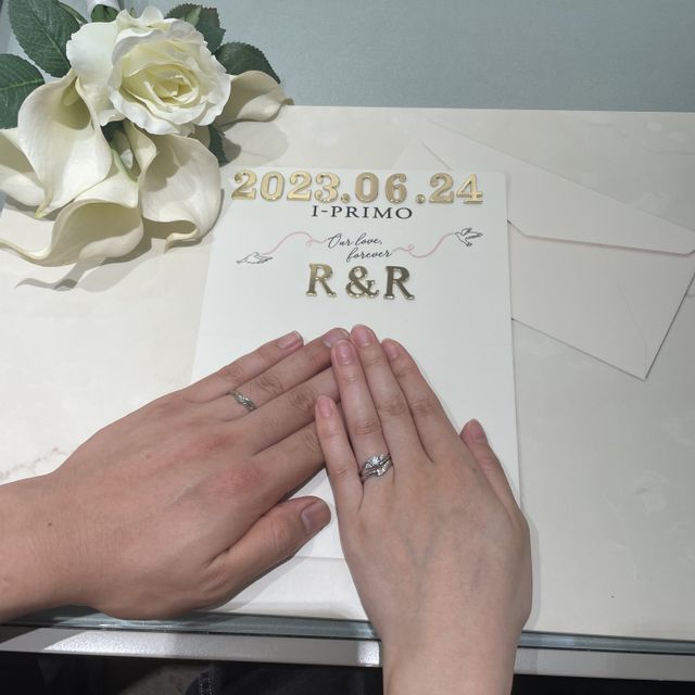 【アイプリモ(I-PRIMO)の口コミ】 V字のデザインがよく色々見た結果、太すぎず細すぎずで指にフィットする感…