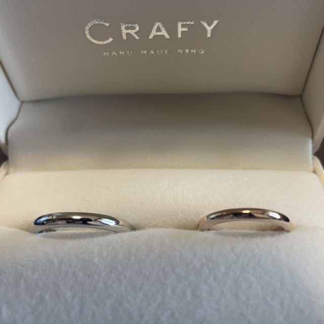 【CRAFY(クラフィ)の口コミ】 長く付けられるようにシンプルなものを希望してました。CRAFYのInstagram…