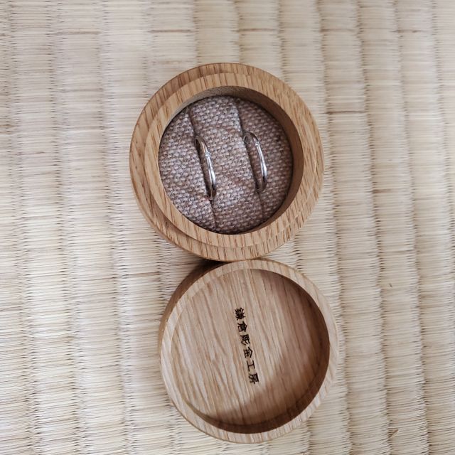 【鎌倉彫金工房の口コミ】 結婚指輪なんでシンプルにしようと決めていた。プラチナが一番丈夫で変色…