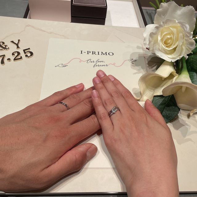 【アイプリモ(I-PRIMO)の口コミ】 いくつものブランドを見させていただき、好きなデザインだったのと接客を…