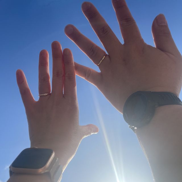 【ラザール ダイヤモンド(LAZARE DIAMOND)の口コミ】 指輪のデザイン、ダイヤの輝きで決めました。最初はカジュアルで可愛い指…