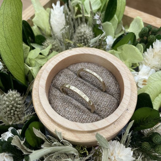 【鎌倉彫金工房の口コミ】 ブランドにお互い興味がなく、挙式なども行わないためなにか思い出が欲し…