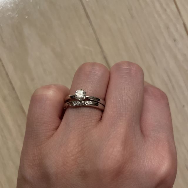 【銀座ダイヤモンドシライシの口コミ】 婚約指輪をする機会はあまりないと思っていたので、あまり必要性を感じな…