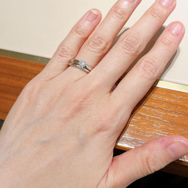 【ティファニー(Tiffany & Co.)の口コミ】 華やかな指輪も、シンプルな指輪も幅広くあって、ダイヤの大きさも相談で…
