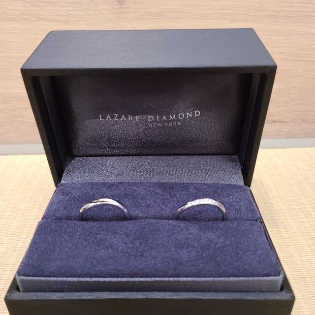 【ラザール ダイヤモンド(LAZARE DIAMOND)の口コミ】 シンプルで普段使いしやすい指輪を求める反面、あまり他の方と被らない指…