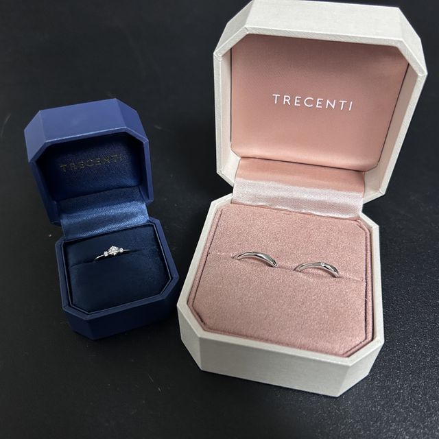 【TRECENTI(トレセンテ)の口コミ】 婚約指輪を頂いて、同じメーカーを見に行ったことがきっかけです。
老舗メ…