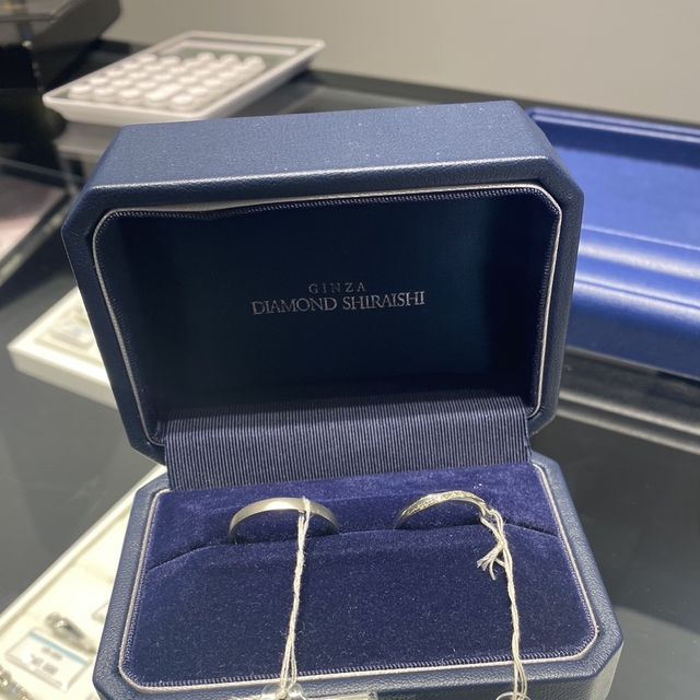 【銀座ダイヤモンドシライシの口コミ】 指がきゃしゃなので、キラキラとしたデザインをすすめていただき、気に入…