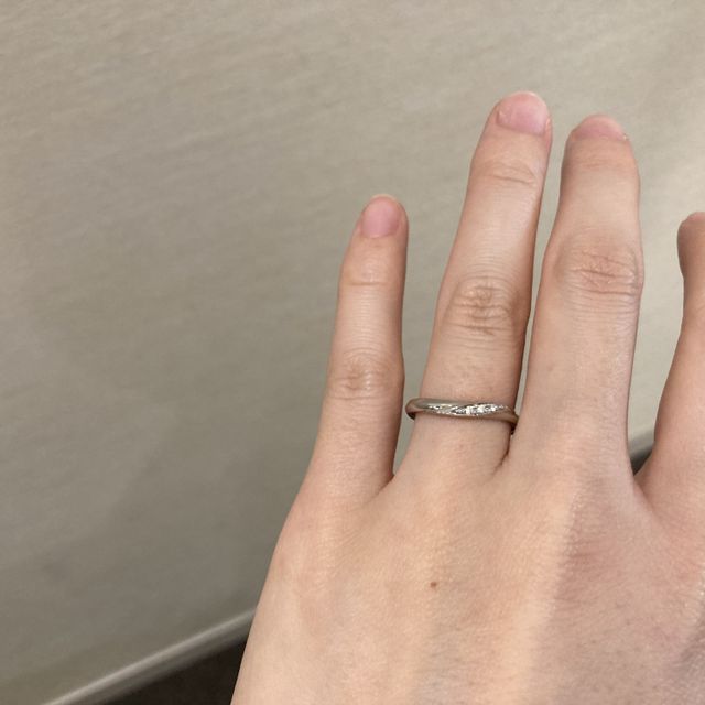 【アイプリモ(I-PRIMO)の口コミ】 デザインを、自分の希望を取り入れていただき変更でき納得いくリングにで…