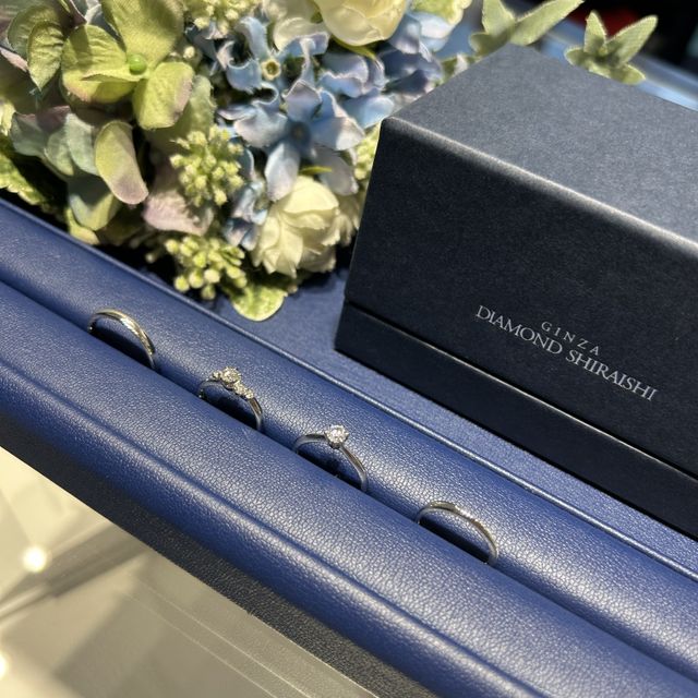 【銀座ダイヤモンドシライシの口コミ】 なるべく安く、デザインが気に入るものを探していました。結婚指輪はキラ…