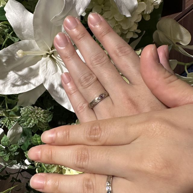 【TANZO.(鍛造指輪)の口コミ】 自由にデザインを選べるところと、親身になって一緒に考えてくれたところ…