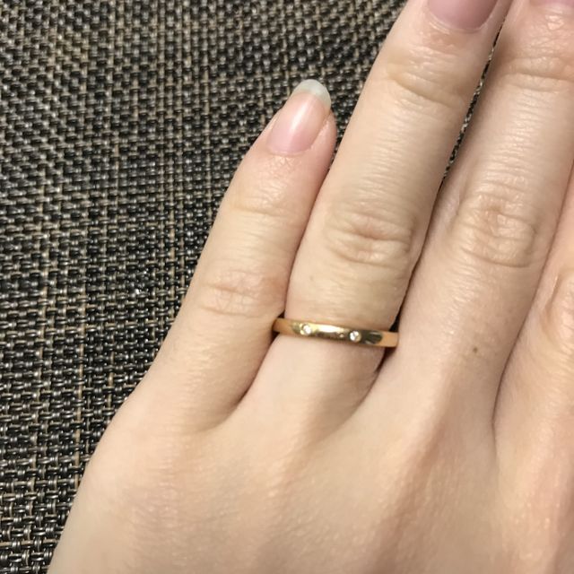 【カルティエ(Cartier)の口コミ】 カルティエ、ティファニーの2店の商品で迷いましたが、一番最初に一目惚れ…