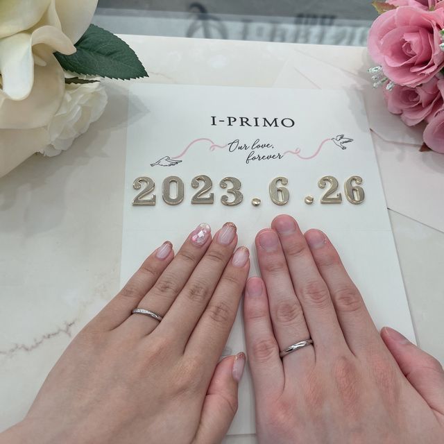 【アイプリモ(I-PRIMO)の口コミ】 指輪のデザイン（小さなダイヤモンドでキラキラ、右上りの流れ、突っ掛か…
