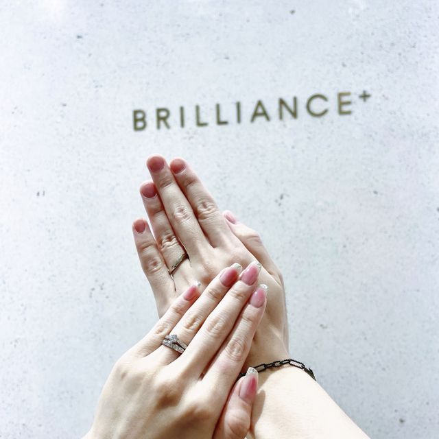 【BRILLIANCE+(ブリリアンスプラス)の口コミ】 シンプルかつ、しっかりとキラキラさせて、何よりお互いがいいねと思える…