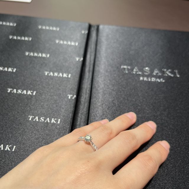 【TASAKI(タサキ)の口コミ】 ソリティアの高さがあって、とてもとてもキレイです。小さな手でも似合う…
