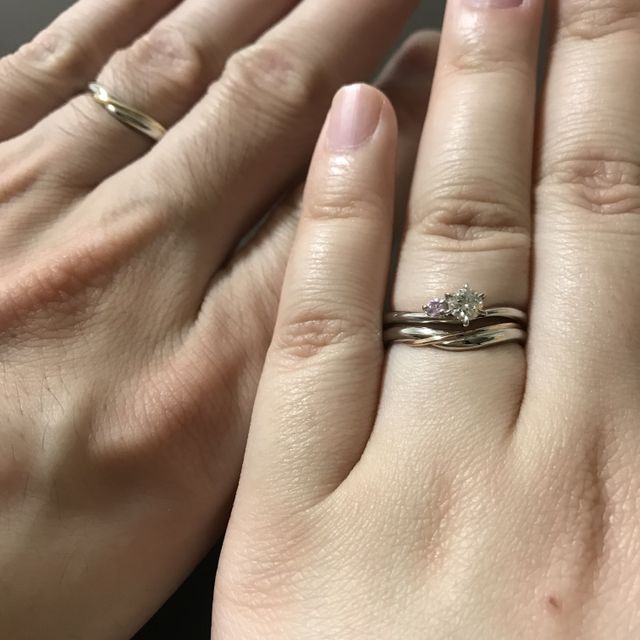 【ケイウノ ブライダル(K.UNO BRIDAL)の口コミ】 婚約指輪、結婚指輪セット価格で安かったことが決め手でした。他にも店員…