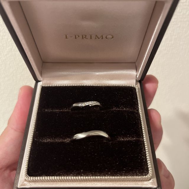 【アイプリモ(I-PRIMO)の口コミ】 決め手はデザインです。セットの指輪にこだわっていたので、お互いが納得…