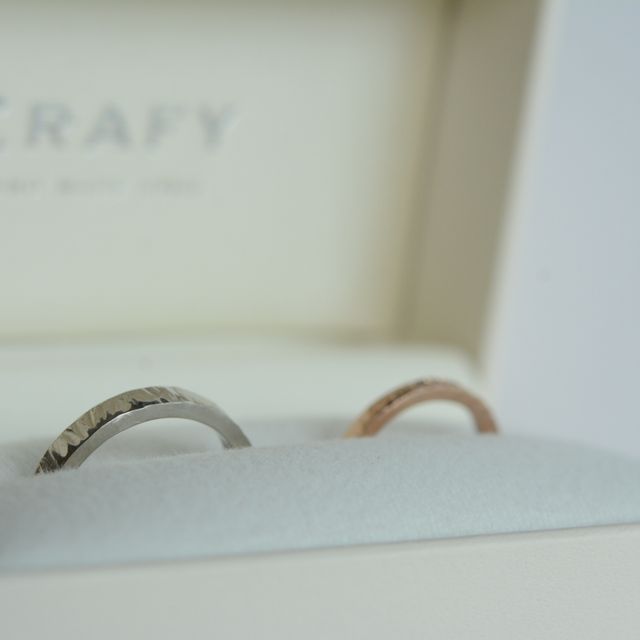 【CRAFY(クラフィ)の口コミ】 鍛造製法（金属加工）で指輪を手作りできるというのが決め手でしたが、素…