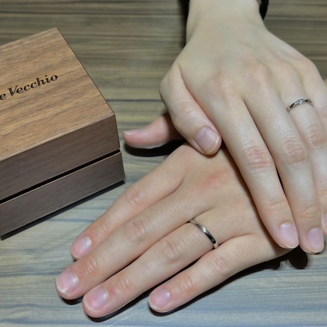 【Ponte Vecchio(ポンテヴェキオ)の口コミ】 夫と2人で、あまりデザイン等も決めずに店舗に赴き、店員さんと話しながら…