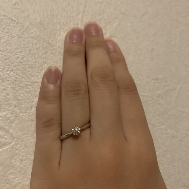 【銀座ダイヤモンドシライシの口コミ】 記念日などで普段使いができるようなシンプルなデザインを考えていたので…