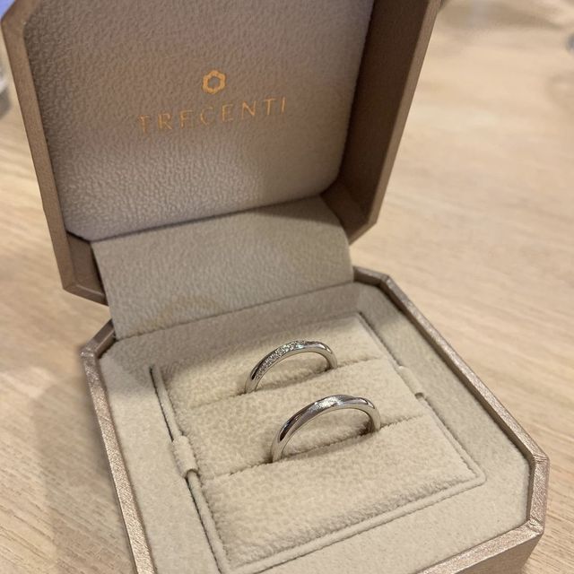 【TRECENTI(トレセンテ)の口コミ】 上品な輝きとダイヤの品質の良さ、そして付け心地がとても良く、内甲丸の…