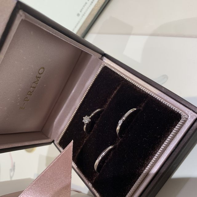 【アイプリモ(I-PRIMO)の口コミ】 シンプルなデザインで探していましたが、アイプリモさんの指輪はシンプル…