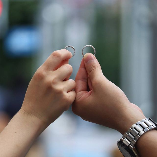 【出雲結(いずもゆい)の口コミ】 出雲結の和のイメージの指輪を見た時に、自分たちのイメージにピッタリだ…