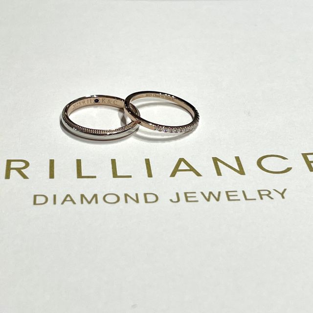 【BRILLIANCE+(ブリリアンスプラス)の口コミ】 まずは。指輪のデザインが私たち好みだったことが一番大きな要因かと思い…