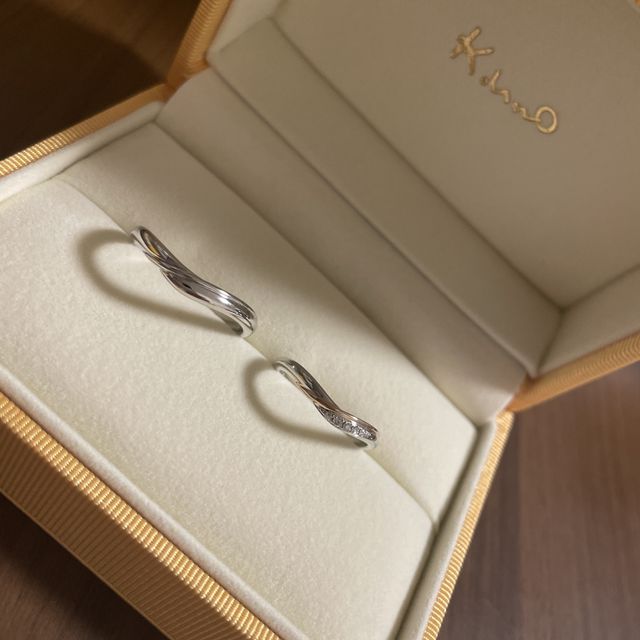 【ケイウノ ブライダル(K.UNO BRIDAL)の口コミ】 プラチナだけでなく、他の金属とのコンビネーションができるところに魅力…