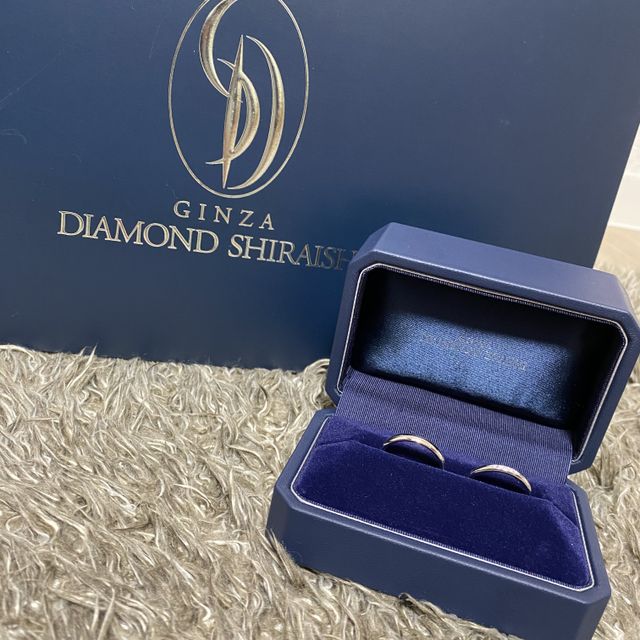 【銀座ダイヤモンドシライシの口コミ】 シンプルな指輪を探していました。デザインが気に入り、価格も安かったの…
