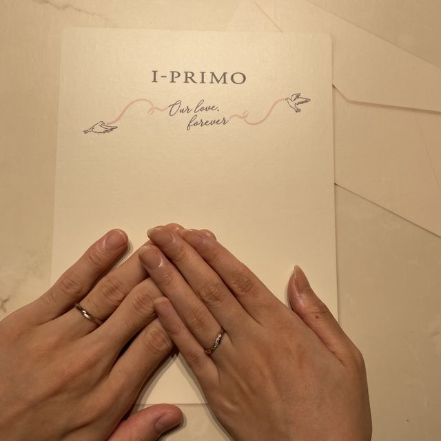 【アイプリモ(I-PRIMO)の口コミ】 わたしはピンクゴールドが大好きですが、結婚指輪でいろんな所のピンクゴ…