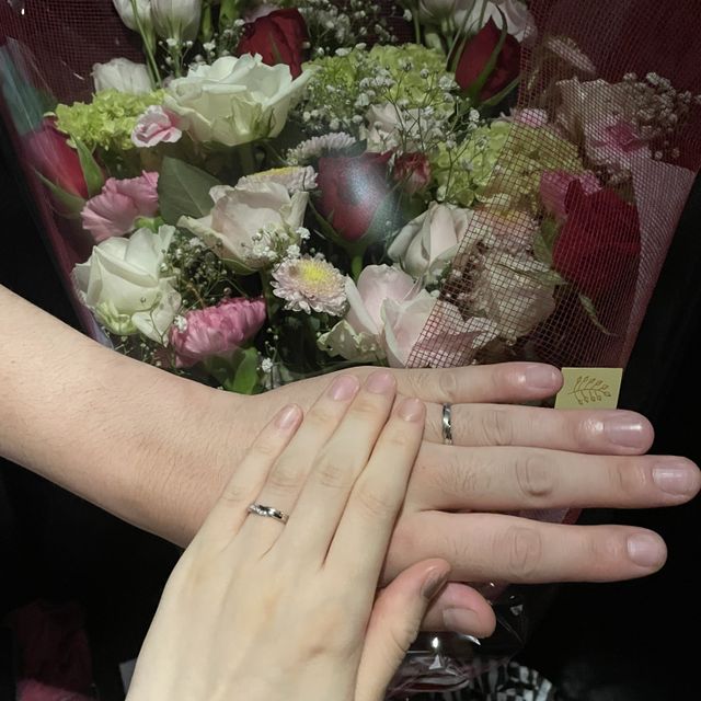 【エクセルコダイヤモンド(EXELCO DIAMOND)の口コミ】 デザインはもちろんのこと接客担当者の対応がとても良かったので迷いの末…