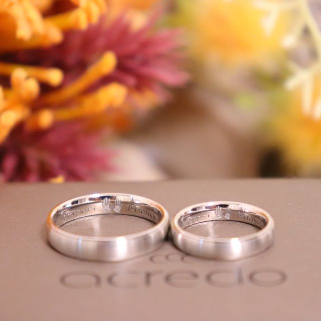 【acredo(アクレード)の口コミ】 シンプルなものが良くこのデザインで決めました。
表面加工などもいろいろ…