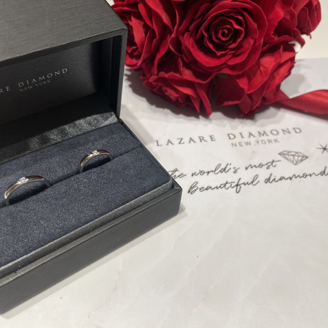 【ラザール ダイヤモンド(LAZARE DIAMOND)の口コミ】 ストレートタイプで探していましたがどのブランドにもデザインに差はあり…