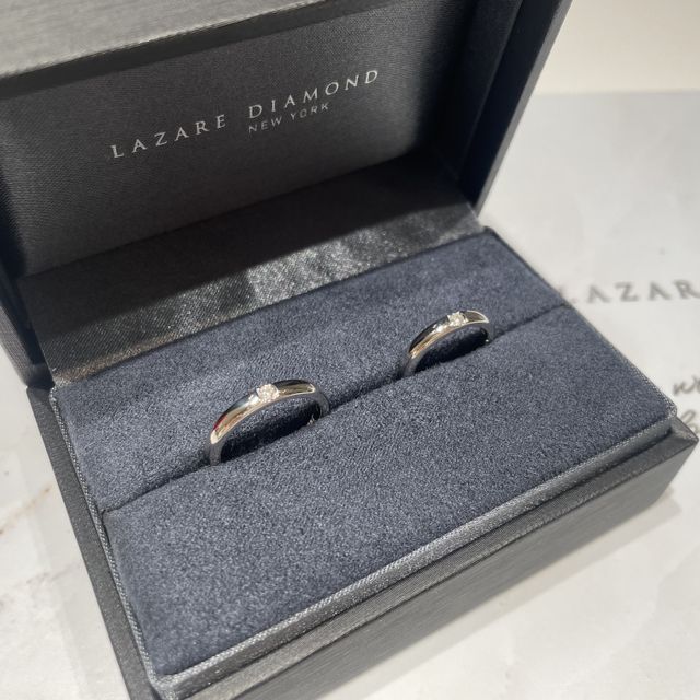【ラザール ダイヤモンド(LAZARE DIAMOND)の口コミ】 ストレートタイプで探していましたがどのブランドにもデザインに差はあり…