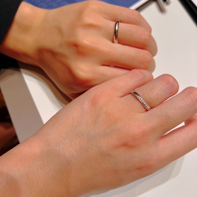 【ラザール ダイヤモンド(LAZARE DIAMOND)の口コミ】 結婚指輪はとにかく品質にこだわりました。これからふたりで一生つけるも…